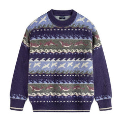 MADEN Herren Fair Isle Strickpullover