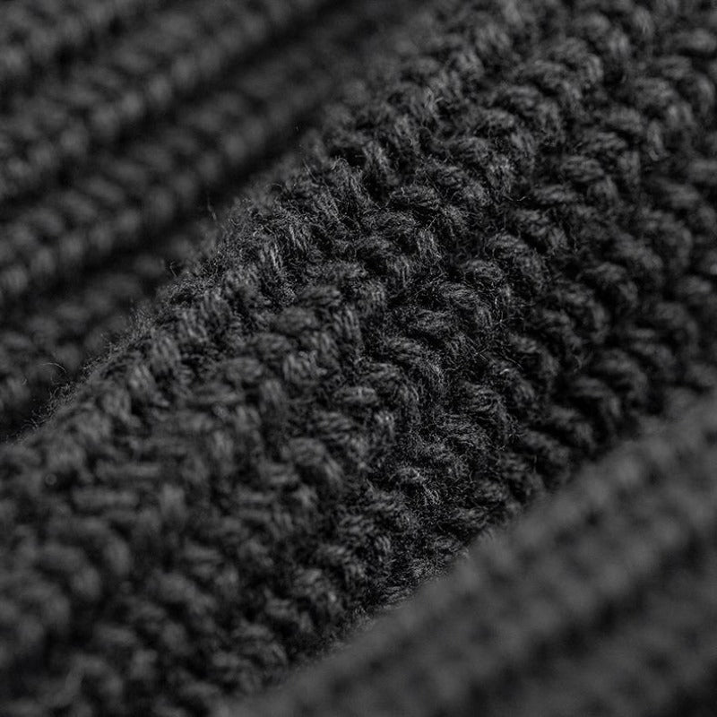 MADEN Schwerer Rippenstrick Balaclava Beanie Mütze