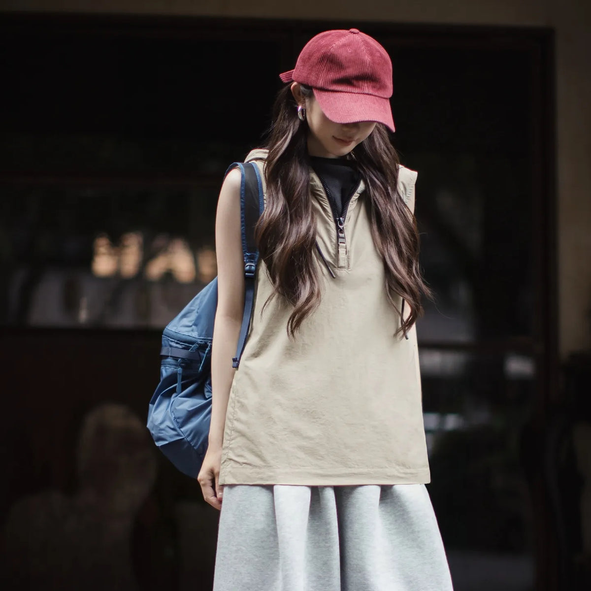 MADEN Women's Hooded Utility Vest