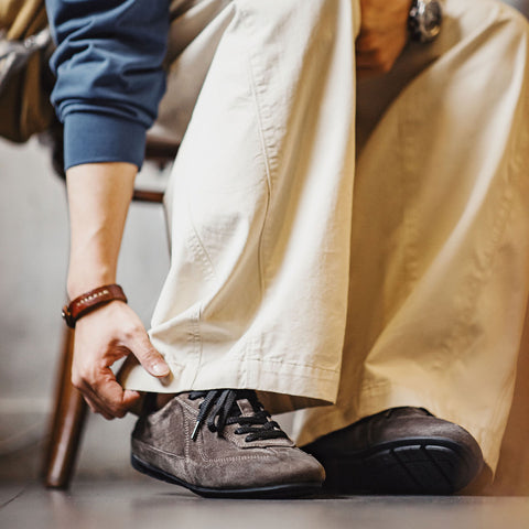 MADEN Ultra Soft Brown German Trainers Shoes