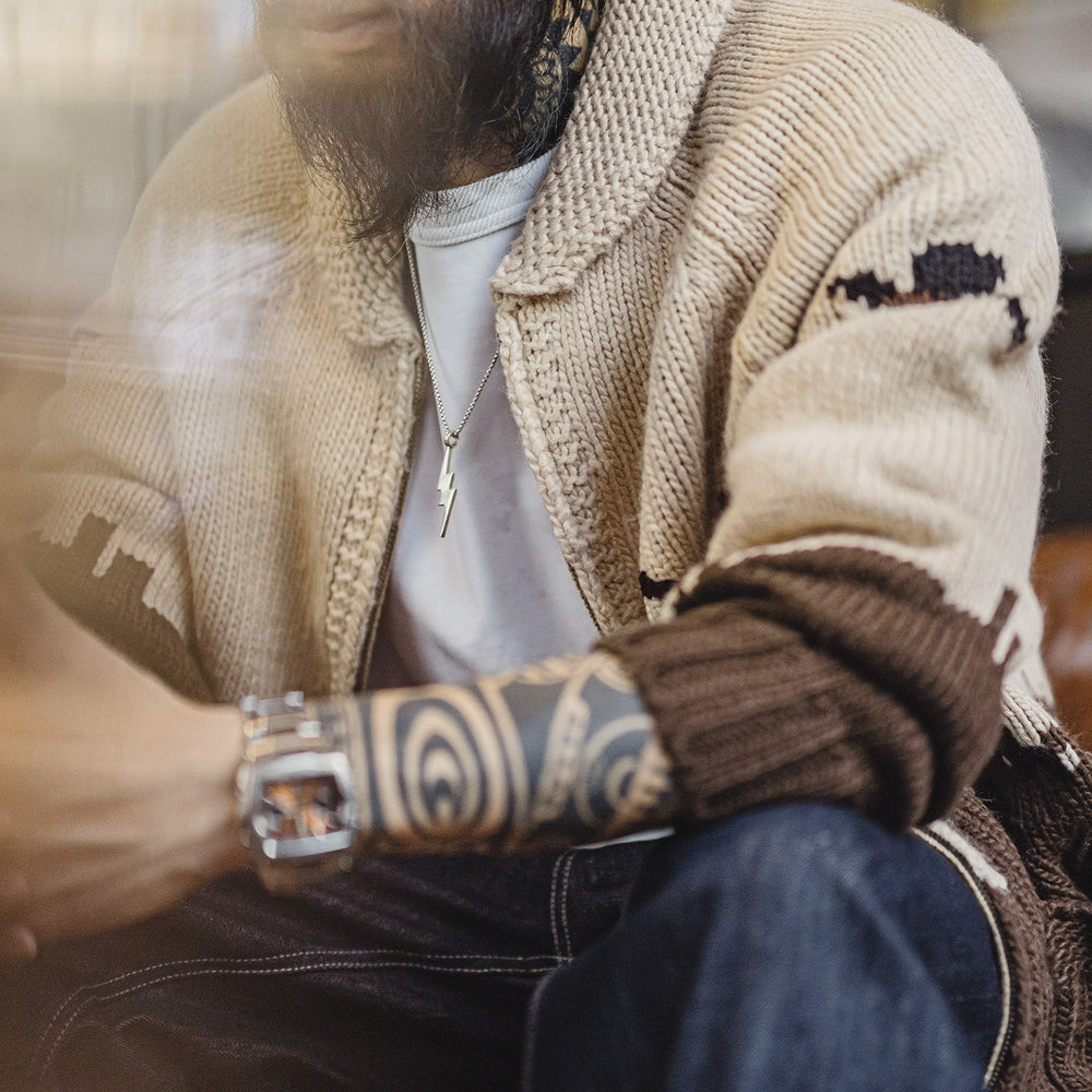 MADEN Embroidered Hunting Zip-Up Cardigan Jacket