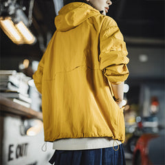 MADEN Lightweight Waterproof Hooded Windbreaker Jacket