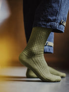 Chaussettes mi-mollet en maille gaufrée MADEN - Évacuation de l'humidité  thumbnail