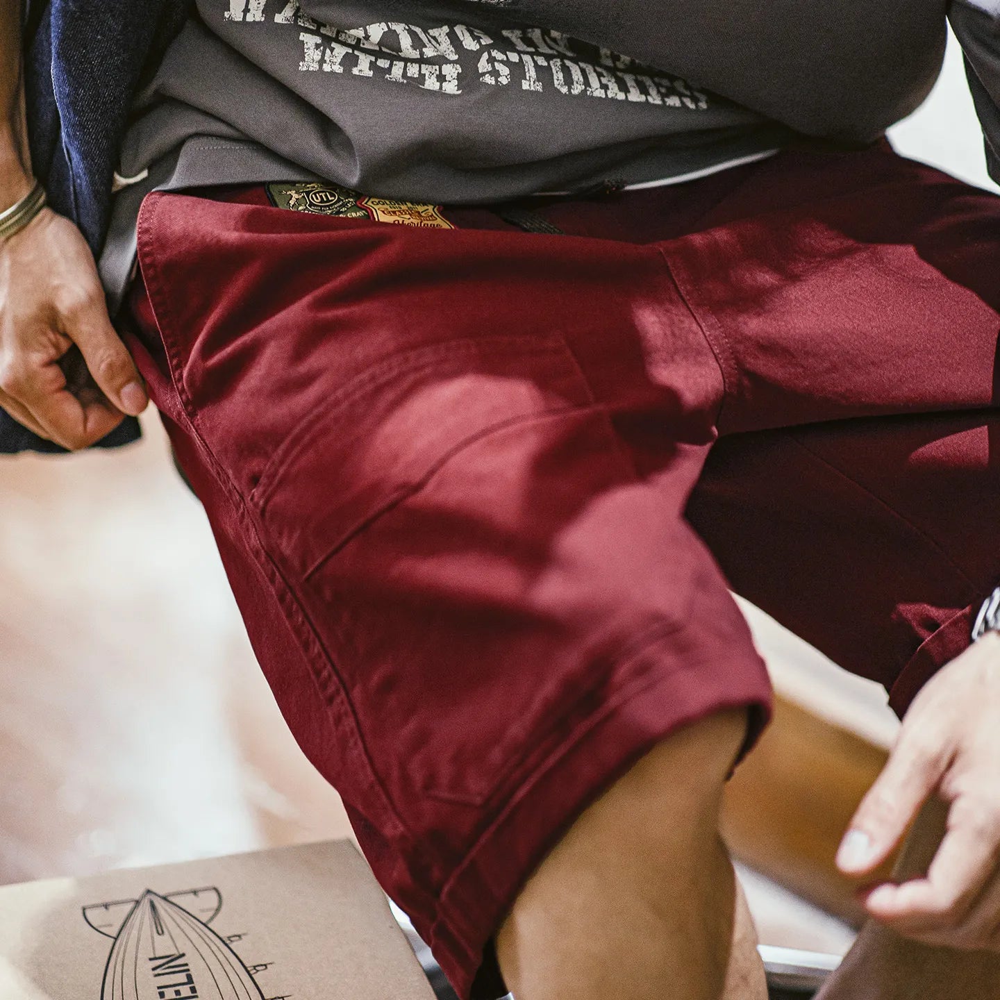 MADEN M51 Military Style Straight-Leg Cargo Shorts