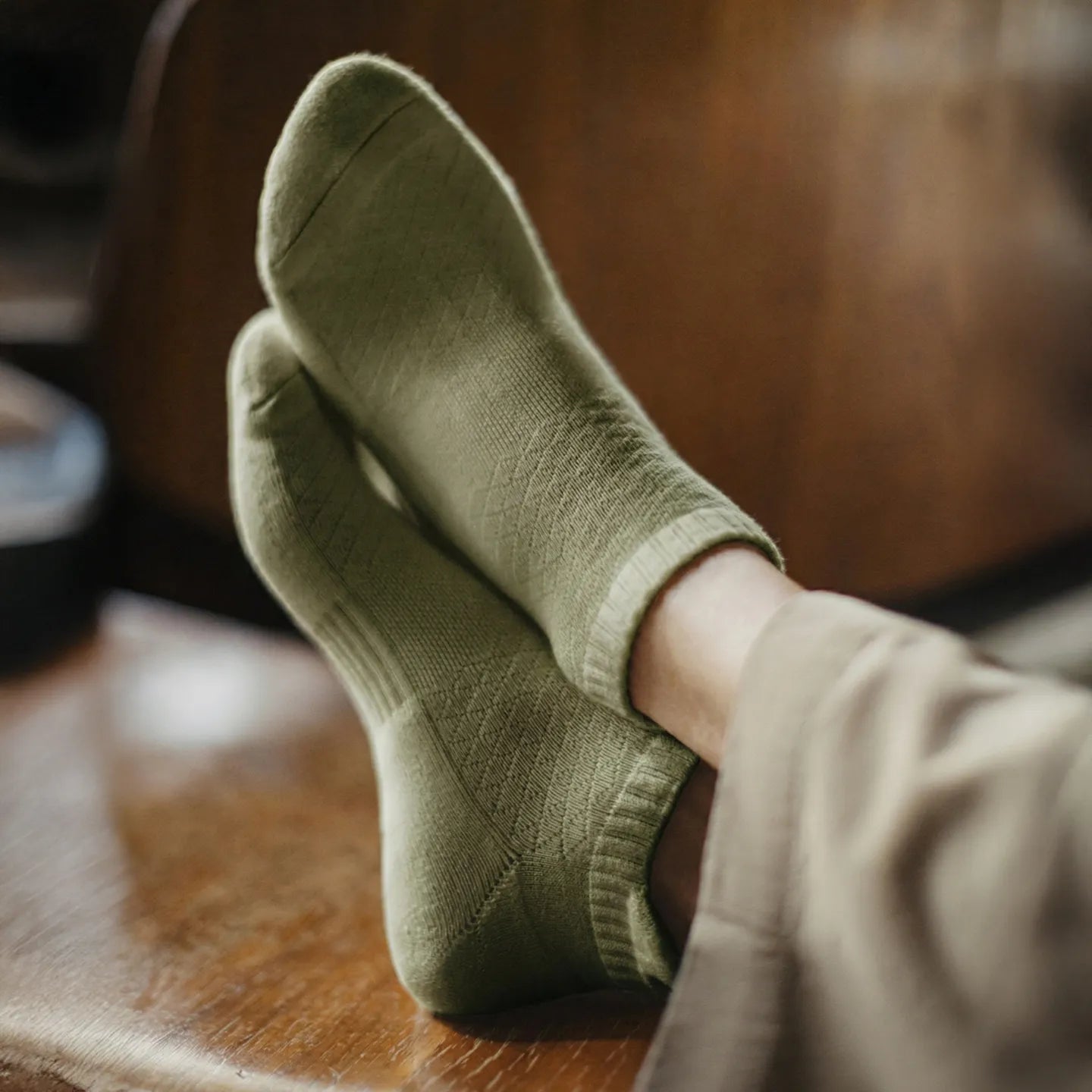 MADEN Men's Breathable Cotton Knit Crew Socks