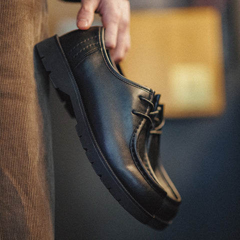 MADEN Moccasin Style Derby Loafer Shoes