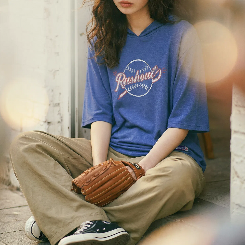 MADEN Women's Hooded Lyocell Print Tee