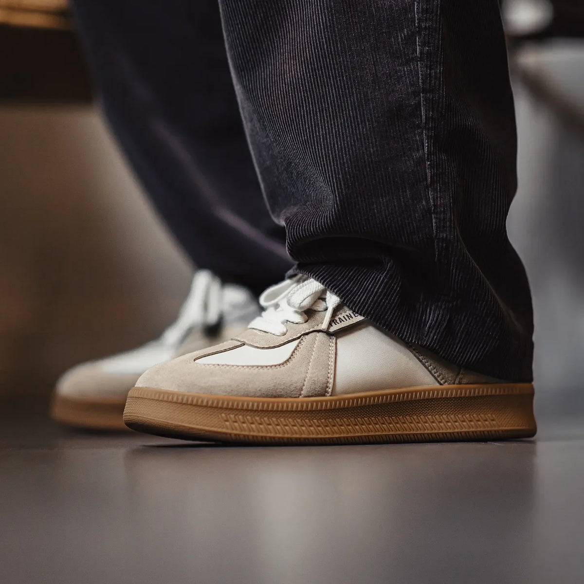 MADEN Retro Chunky Sole Suede Trainer Shoes