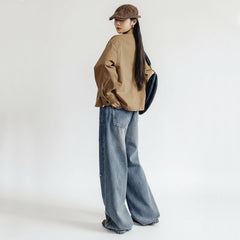 MADEN Farbige bestickte Barn Jacke