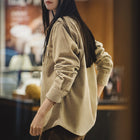 MADEN Women's Corduroy Long Sleeve Shirt thumbnail