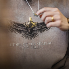MADEN Vintage Falcon Print Cotton T-shirt