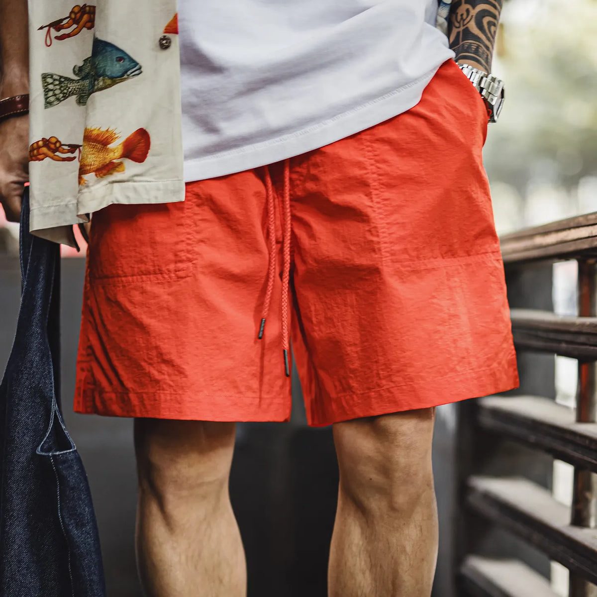 MADEN Orange Beach Vacation Shorts