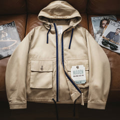 MADEN Canvas Mehrfach-Taschen Utility Kapuzenjacke