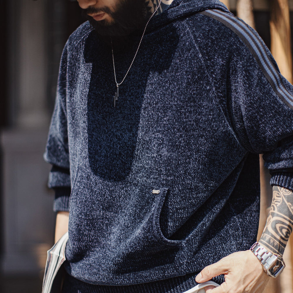 MADEN Chenille Heavyweight Knit Hoodie