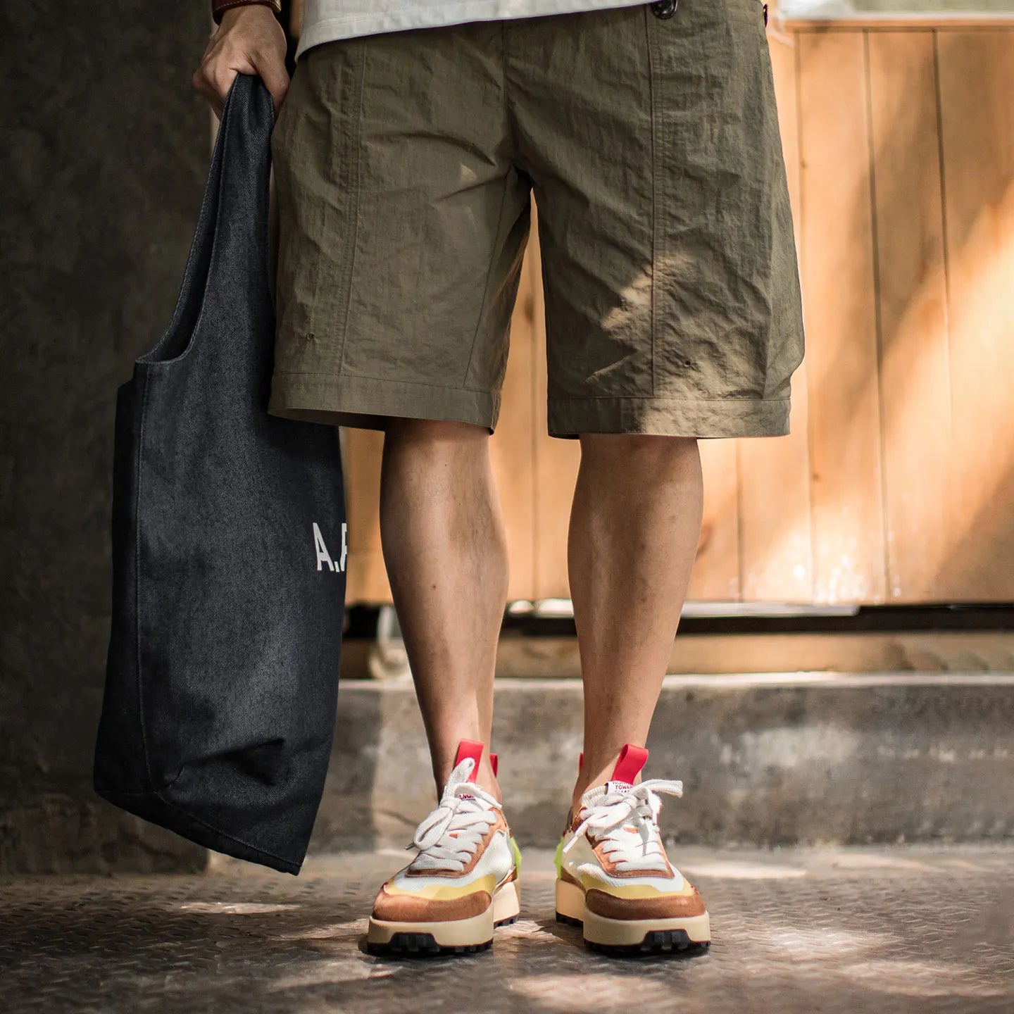 MADEN Vintage Mesh Waffle Sneakers