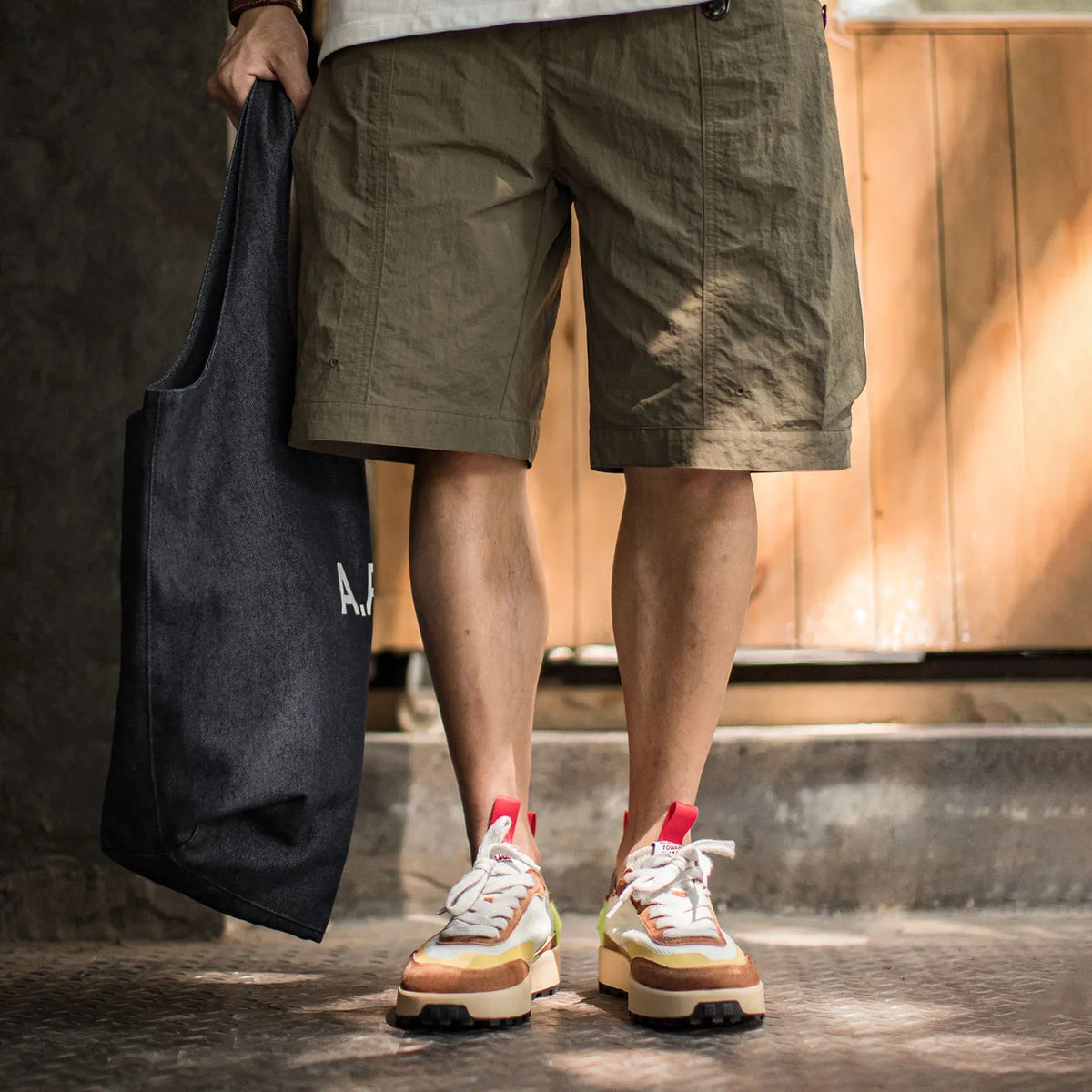 MADEN Vintage Mesh Waffle Sneakers