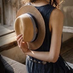 MADEN Women's Woven Panama Straw Sun Hat for Beach