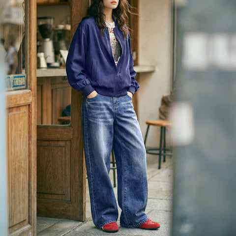 MADEN Women's Bomber Jacket