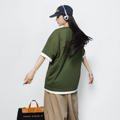 MADEN Women's Vintage Print Cotton Tee