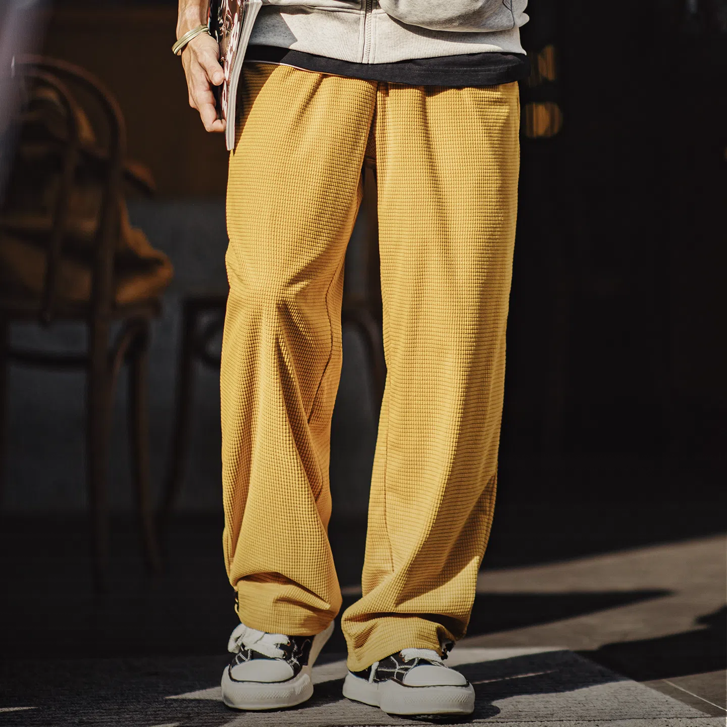 MADEN Grid Corduroy Pants - Relaxed Fit