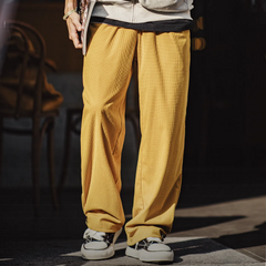 MADEN Karierte Cord-Hose – Relaxed Fit