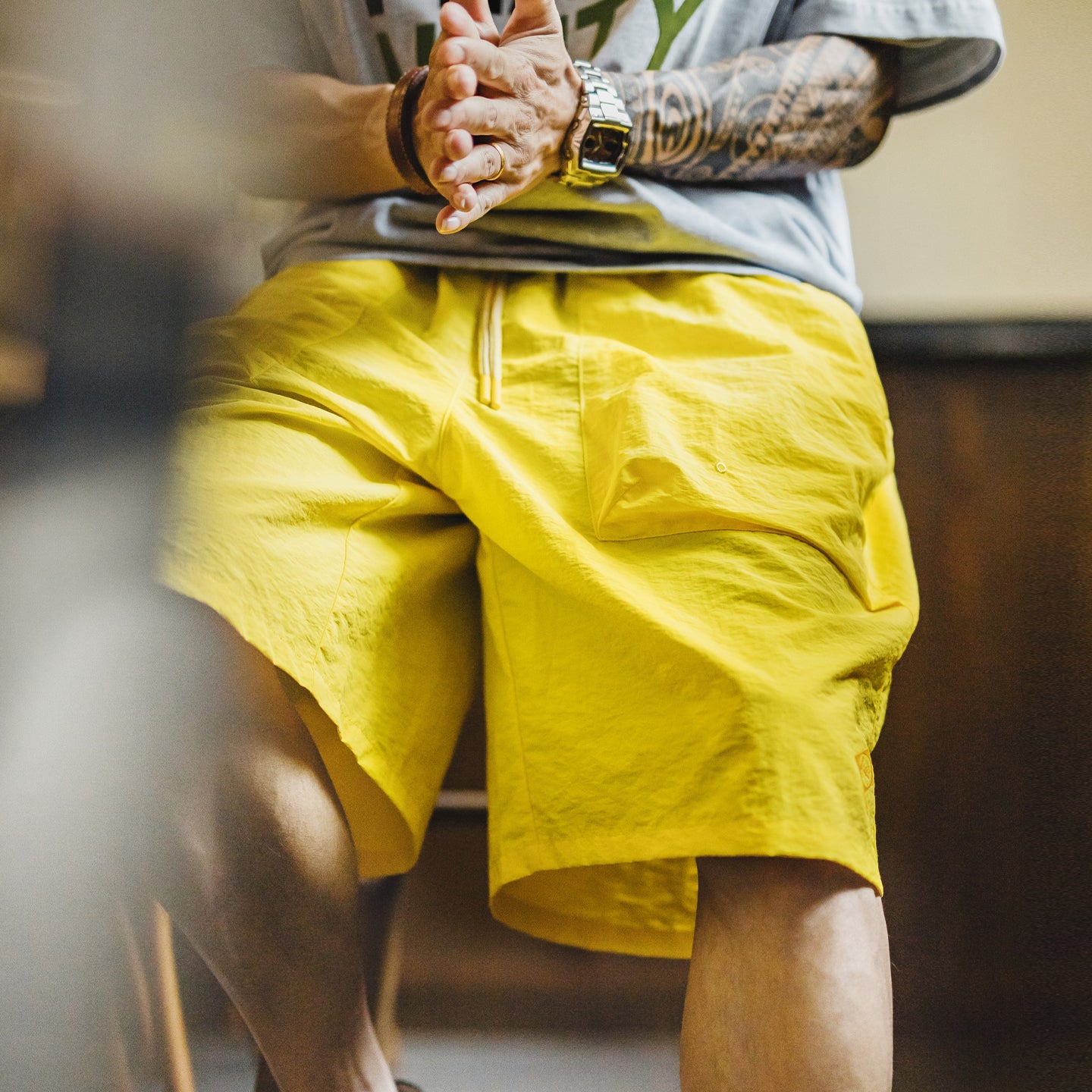 MADEN Taslan Strukturierte Outdoor Cargo-Shorts für den Sommer