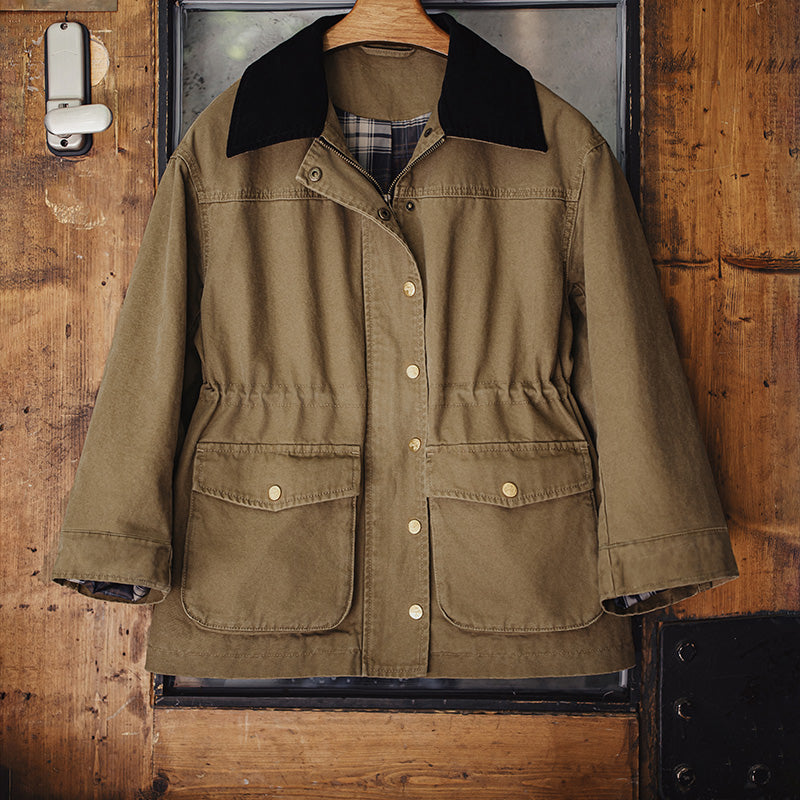 MADEN Heavyweight Cotton Barn Jacket Drawstring Waist