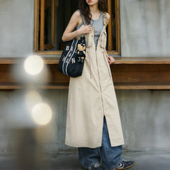 MADEN Women's Cargo Overall Dress