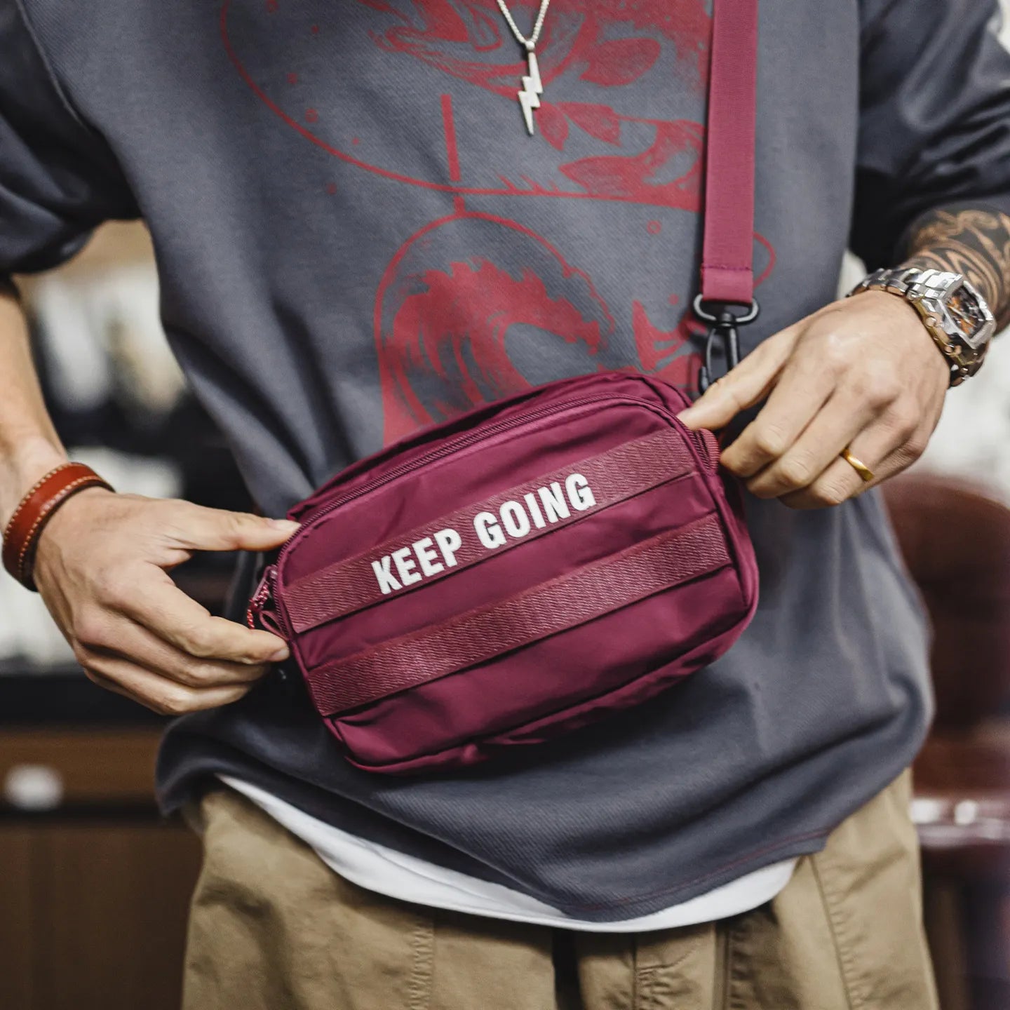 MADEN Utility Sling Shoulder Bag