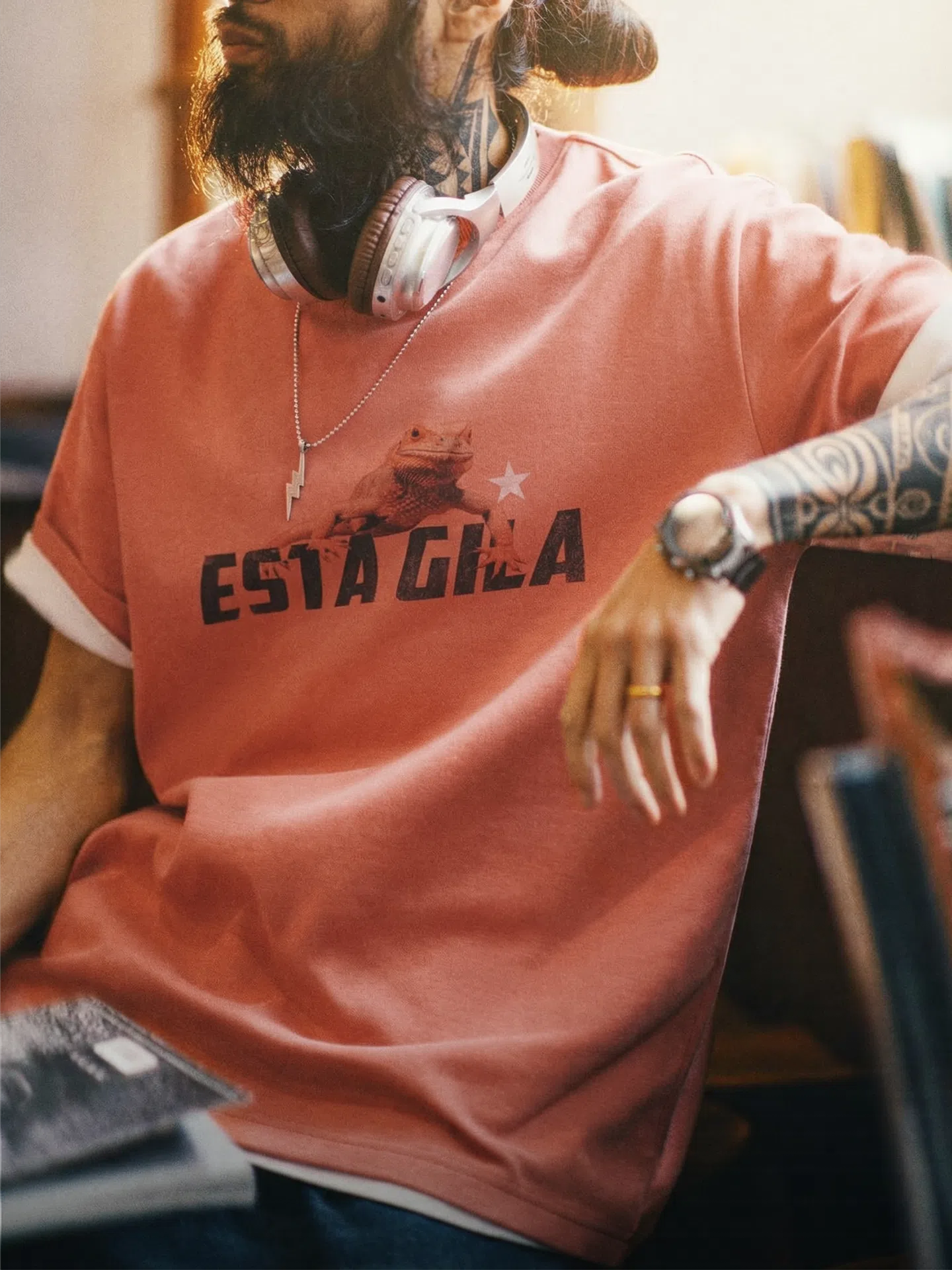 Men's Vintage Printed T-Shirt