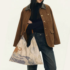 MADEN Ukiyo-e Triangle Underarm Tote Bag