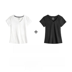 MADEN Damen V-Ausschnitt Slim Fit Strickshirt