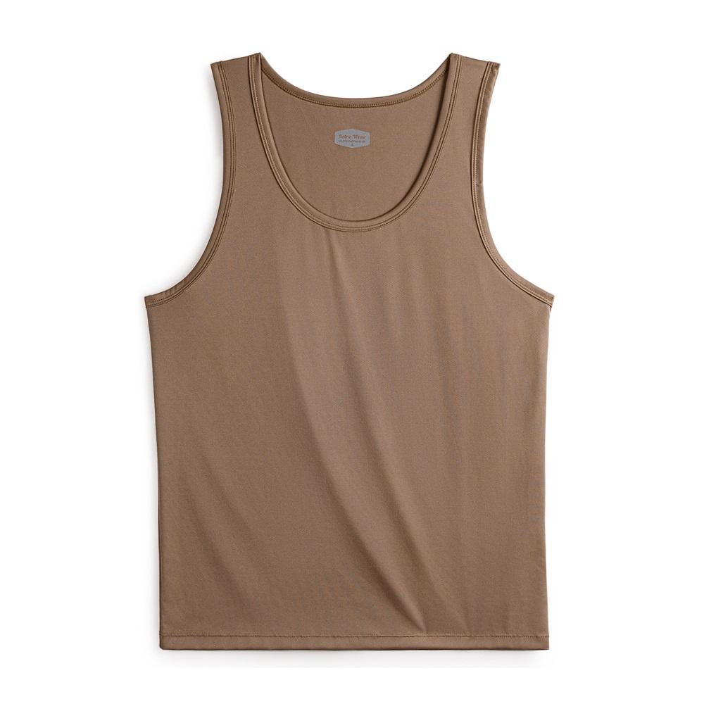 Maden Kühlendes Sonnenschutz-Ripptop, einfarbig, atmungsaktiv, vielseitig, dreifarbig, optionales Tanktop für Herren im Sommer 