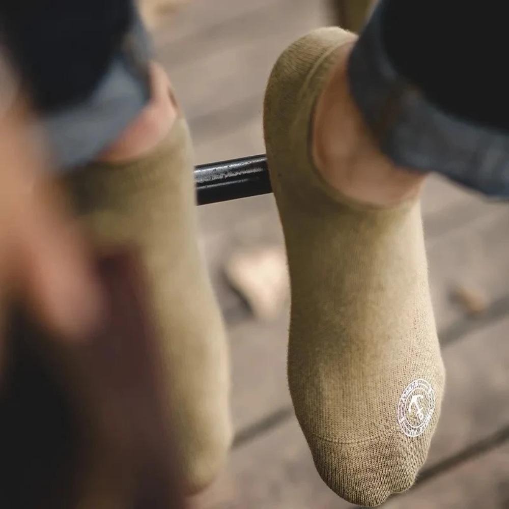 MADEN Herren Schwergewichtige Baumwoll-Freizeitsocken