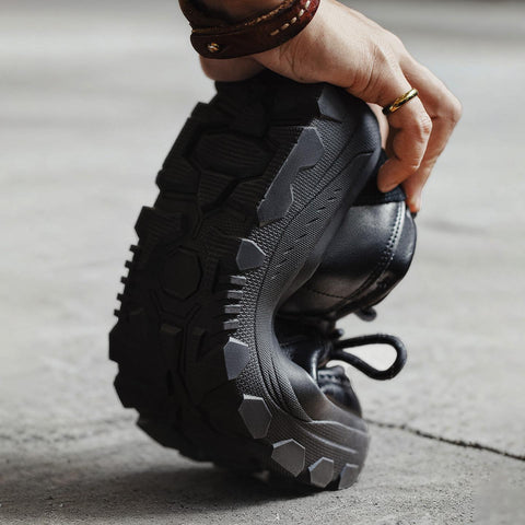 MADEN Men’s Black Kangaroo Dress Shoes