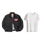 Jacket(Black)+Tee(White)