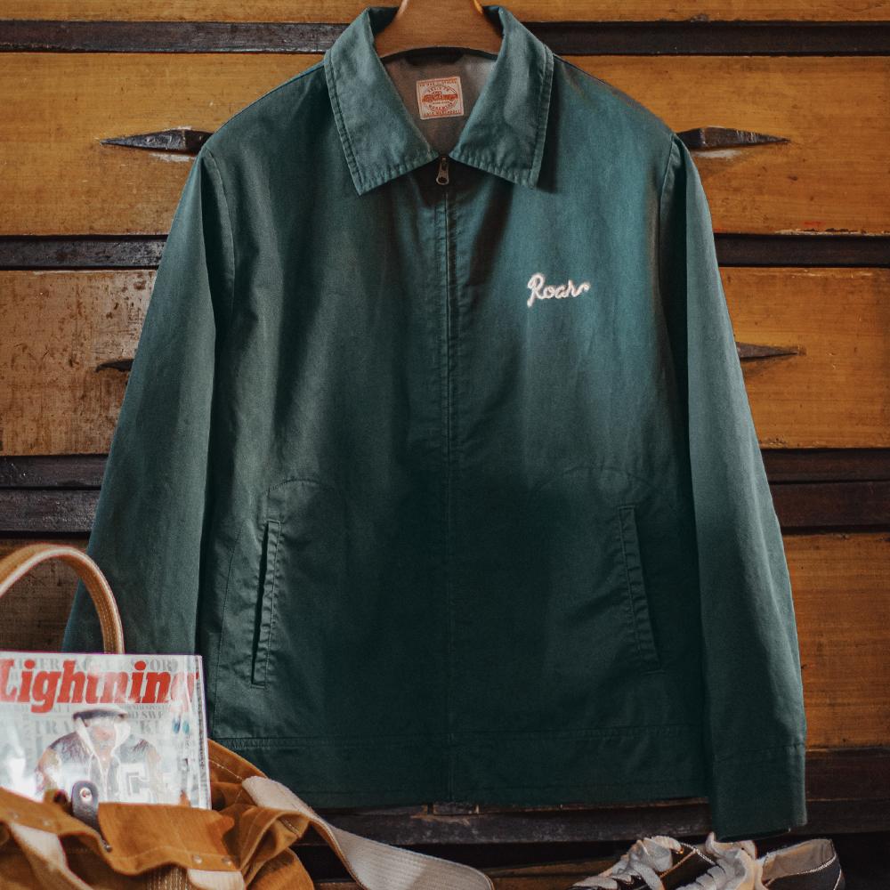 Chaqueta coach de algodón pesado bordada retro MADEN