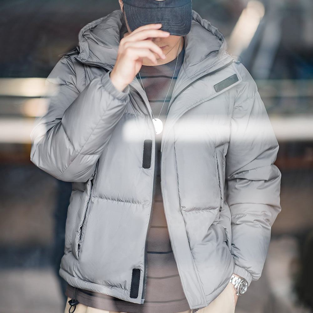 MADEN Men's Detachable Sleeve Down Puffer Vest Jacket