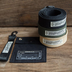 MADEN Retro Nylon Canvas Doppelring Gürtel