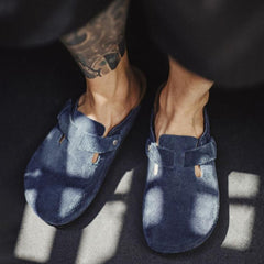 Mules azules jorobados - Zuecos cerrados Maden
