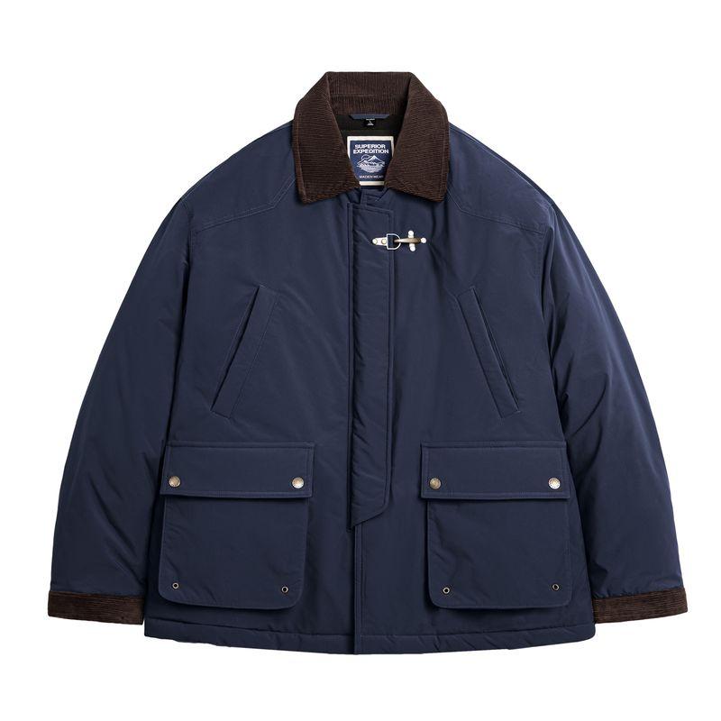 MADEN Corduroy Patchwork Padded Hunting Jacket