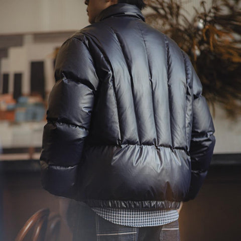 Doudoune décontractée pour homme MADEN, petit modèle à carreaux, col montant, chaude, garnie à 90 % de duvet de canard blanc, idéale pour l'automne et l'hiver (TW2401415) 