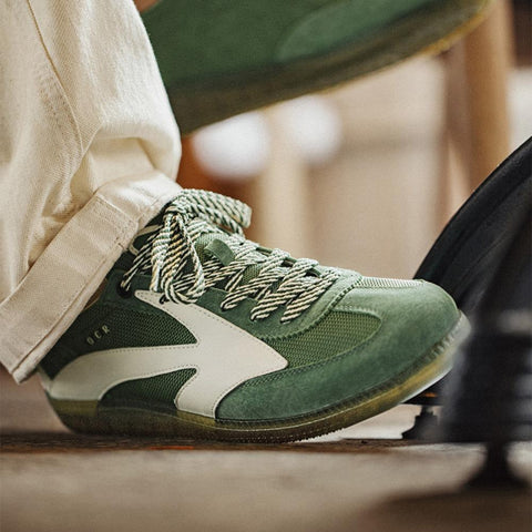 Maden Retro Mesh Sneakers | Retro-Sportschuhe aus Deutschland, atmungsaktiv, bequem, Freizeitschuhe, Laufschuhe, frisches Grün #RetroSneakers 