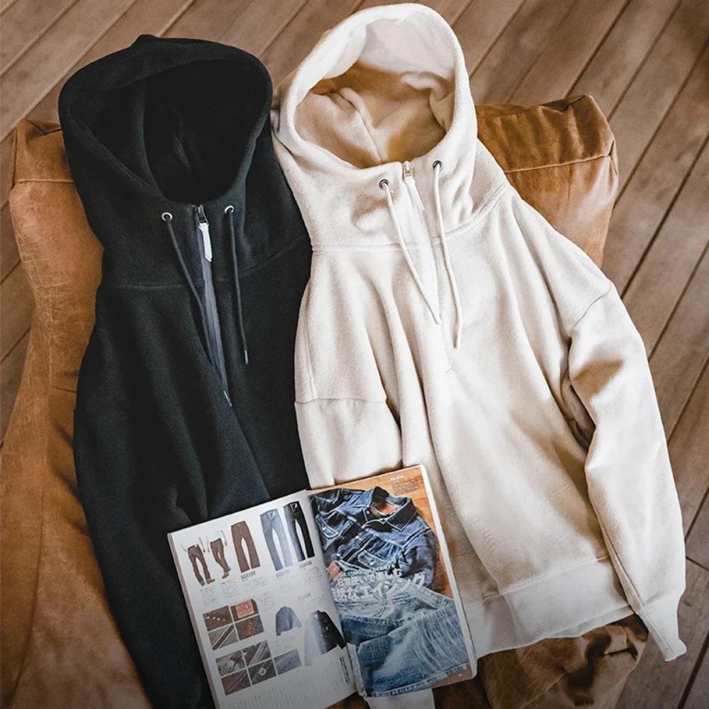 MADEN Dickes, warmes Kapuzensweatshirt für Damen, doppelseitiges Polarfleece, weiches und bequemes Oberbekleidungsstück für Herbst und Winter 