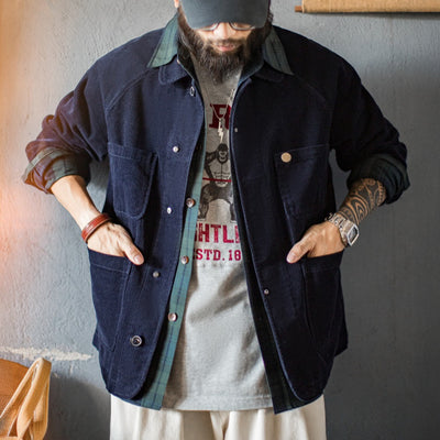 MADEN Corduroy Four-Pocket Chore Jacket