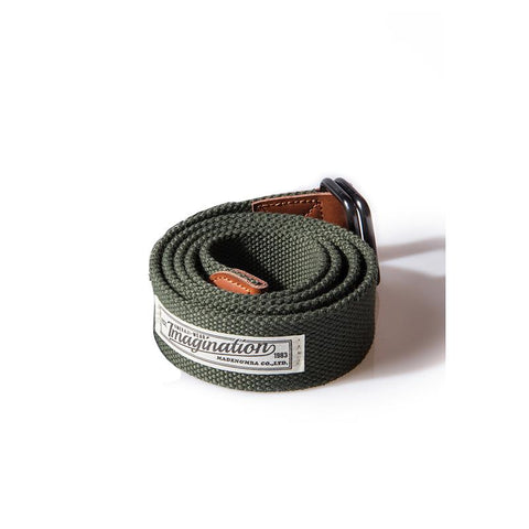 마덴 레트로 나일론 캔버스 벨트 – 더블 링 버클 짠 허리 벨트 아메카지 스타일