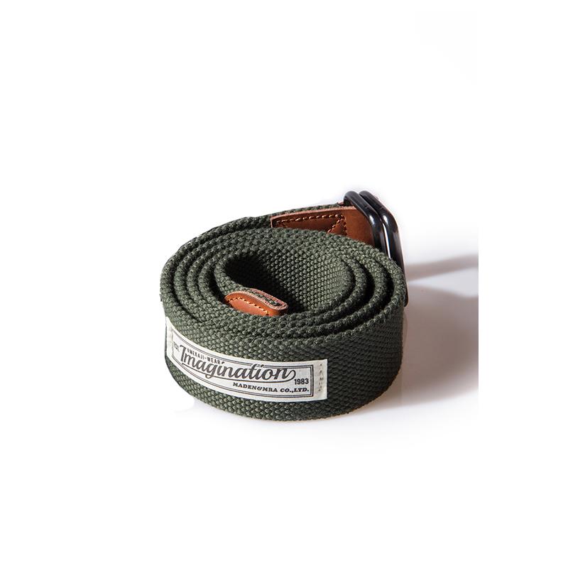 MADEN Retro Nylon Canvas Doppelring Gürtel