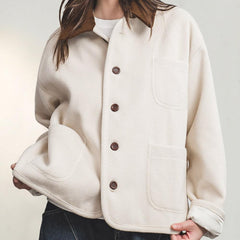 Maden Damen Retro Jacke - Kuscheliger Cord Reversmantel