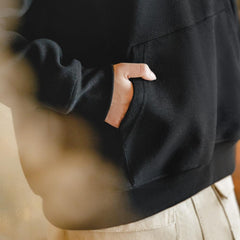 MADEN Schwerer Fleece Kapuzenpullover Sweatshirt