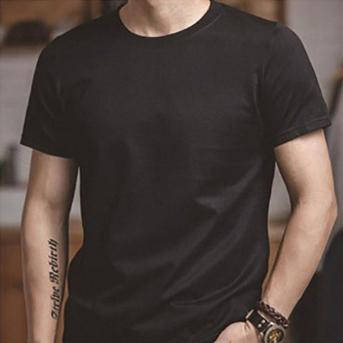 MADEN Herren-T-Shirt aus 100 % Baumwolle (schweres Material) – Klassisches Basic-T-Shirt (Geschenkbox) 